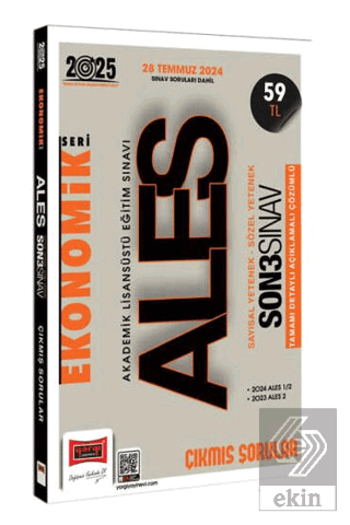 2025 ALES Vip Ekonomik Seri Sayısal-Sözel Yetenek Son 3 Sınav Çıkmış S