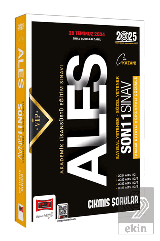 2025 ALES Vip Sayısal-Sözel Yetenek Son 11 Sınav Çıkmış Sorular