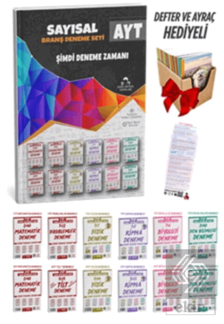 2025 AYT Sayısal 12 Fasikül 56 Deneme Sınavı Seti + Defter Hediyeli Ko