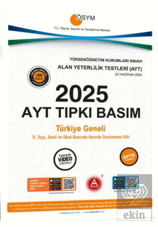 2025 AYT Tıpkı Basım Çıkmış Sorular
