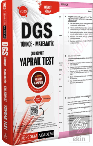 2025 DGS Çek Kopart Yaprak Test