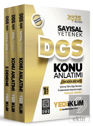 2025 DGS Modüler Set (Sayısal Bölüm-Sözel Bölüm-Deneme)