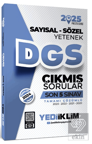2025 DGS Sayısal-Sözel Yetenek Tamamı Çözümlü Son 5 Sınav Çıkmış Sorul