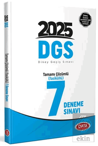 2025 DGS Tamamı Çözümlü 7 Deneme Sınavı