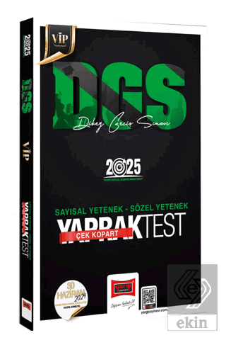 2025 DGS VİP Sayısal-Sözel Yetenek Çek Kopart Yaprak Test