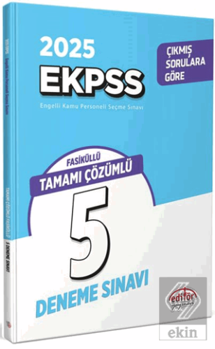2025 EKPSS Tamamı Çözümlü 5 Deneme Sınavı