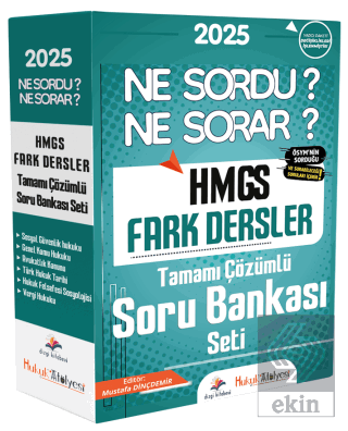 2025 HMGS Fark Dersler Ne Sordu Ne Sorar Soru Bankası Modüler Set Çözü