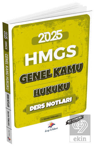 2025 HMGS Genel Kamu Hukuku Ders Notları