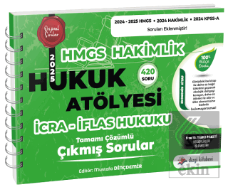 2025 Hukuk Atölyesi HMGS Hakimlik İcra İflas Hukuku Çıkmış Sorular Çözümlü