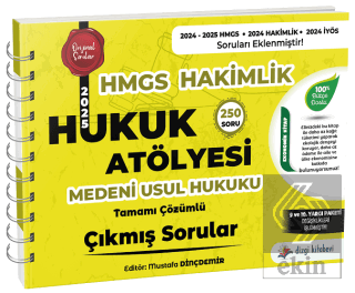2025 Hukuk Atölyesi HMGS Hakimlik Medeni Usul Hukuku Çıkmış Sorular Çö