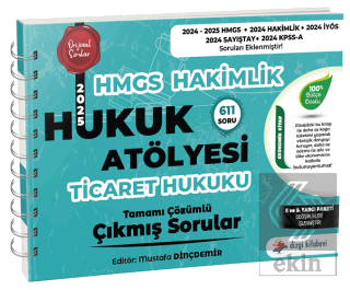 2025 Hukuk Atölyesi HMGS Hakimlik Ticaret Hukuku Çıkmış Sorular Çözümlü