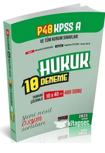 2025 KPSS A Grubu P48 Hukuk 10 Deneme Çözümlü - Mustafa Karadeniz Sava