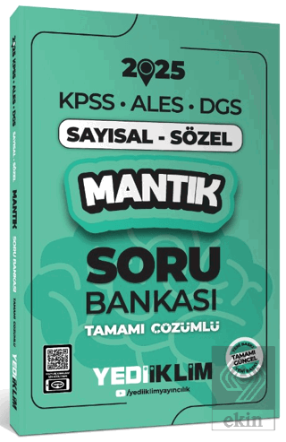 2025 KPSS ALES DGS Sayısal-Sözel Mantık Tamamı Çözümlü Soru Bankası