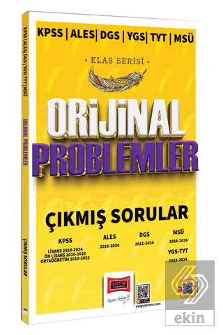 2025 KPSS ALES DGS YGS TYT MSÜ Klas Serisi Orijinal Problemler Çıkmış 