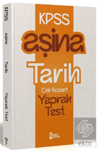 2025 KPSS Aşina Tarih Çek Kopart Yaprak Test