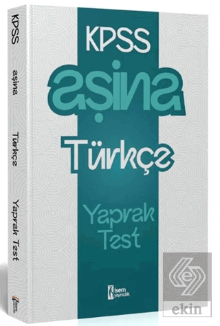 2025 KPSS Aşina Türkçe Çek Kopart Yaprak Test