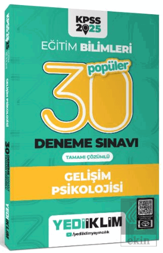 2025 KPSS Eğitim Bilimleri 30 Gelişim Psikolojisi Tamamı Çözümlü Denem