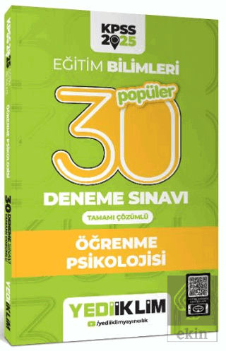 2025 KPSS Eğitim Bilimleri 30 Popüler Öğrenme Psikolojisi Tamamı Çözüm