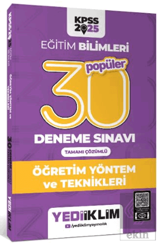 2025 KPSS Eğitim Bilimleri 30 Popüler Öğretim Yöntem ve Teknikleri Tam