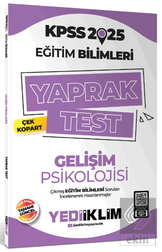 2025 KPSS Eğitim Bilimleri Gelişim Psikolojisi Çek Kopart Yaprak Test