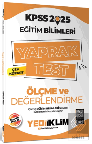 2025 KPSS Eğitim Bilimleri Ölçme ve Değerlendirme Çek Kopart Yaprak Te
