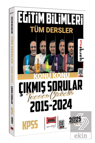 2025 KPSS Eğitim Bilimleri Tüm Dersler 2015-2024 Tamamı Çözümlü Konu K