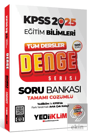 2025 KPSS Eğitim Bilimleri Tüm Dersler Denge Serisi Tamamı Çözümlü Sor