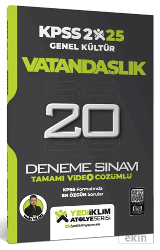 2025 KPSS Genel Kültür Atölye Serisi Vatandaşlık Tamamı Video Çözümlü 20 Deneme Sınavı