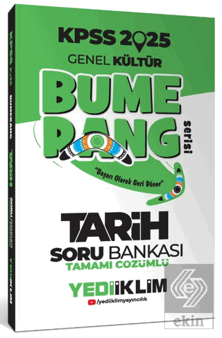 2025 KPSS Genel Kültür Bumerang Tarih Tamamı Çözümlü Soru Bankası