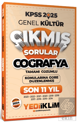 2025 KPSS Genel Kültür Lisans Coğrafya Konularına Göre Tamamı Çözümlü 
