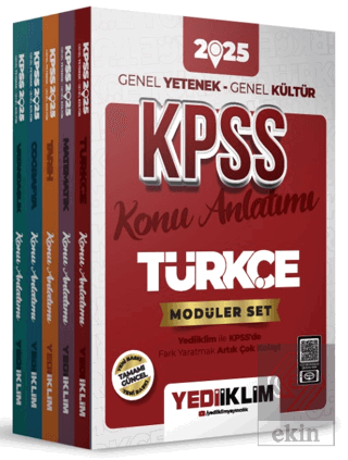 2025 KPSS Genel Yetenek Genel Kültür Konu Anlatımlı Modüler Set