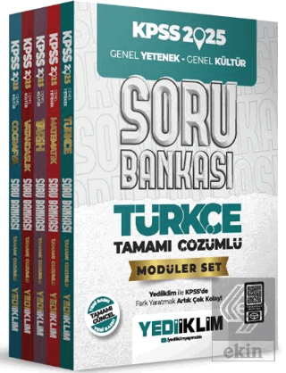 2025 KPSS Genel Yetenek Genel Kültür Tamamı Çözümlü Modüler Set Soru B