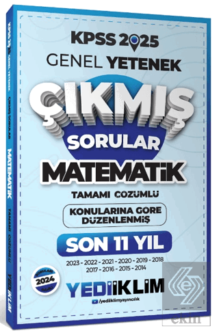 2025 KPSS Genel Yetenek Lisans Matematik Konularına Göre Tamamı Çözüml