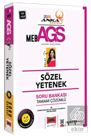 2025 MEB-AGS Anka Serisi Sözel Yetenek Tamamı Çözümlü Soru Bankası Can