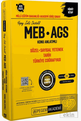 2025 MEB - AGS Konu Anlatımlı Sözel Sayısal Yetenek Tarih Türkiye Coğr