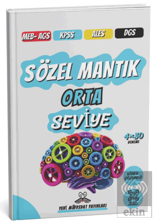 2025 MEB-AGS KPSS ALES DGS Sözel Mantık Orta Seviye 4x30 Tamamı Video Çözümlü Deneme Sınavı