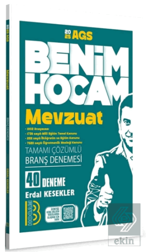 2025 MEB-AGS Mevzuat 40 Deneme Çözümlü