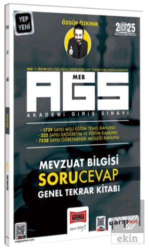 2025 MEB-AGS Mevzuat Bilgisi Soru-Cevap Genel Tekrar Kitabı