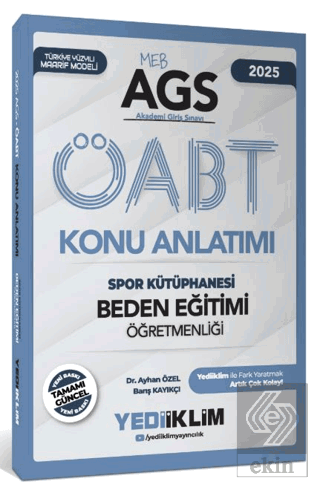 2025 MEB AGS ÖABT Beden Eğitimi Öğretmenliği Spor Kütüphanesi Konu Anlatımı