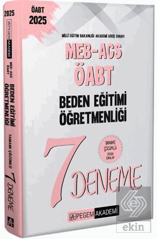 2025 MEB-AGS-ÖABT Beden Eğitimi Öğretmenliği Tamamı Çözümlü 7 Deneme