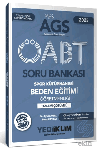 2025 MEB AGS ÖABT Beden Eğitimi Öğretmenliği Tamamı Çözümlü Soru Bankası