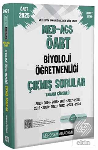 2025 MEB-AGS-ÖABT Biyoloji Öğretmenliği Tamamı Çözümlü Çıkmış Sorular