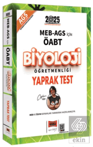 2025 MEB-AGS ÖABT Biyoloji Öğretmenliği Yaprak Test