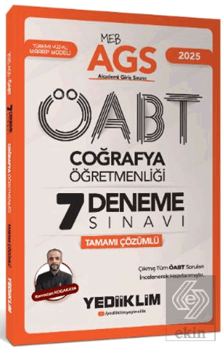 2025 MEB AGS ÖABT Coğrafya Öğretmenliği Tamamı Çözümlü 7 Deneme Sınavı