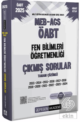 2025 MEB-AGS-ÖABT Fen Bilimleri Öğretmenliği Tamamı Çözümlü Çıkmış Sor