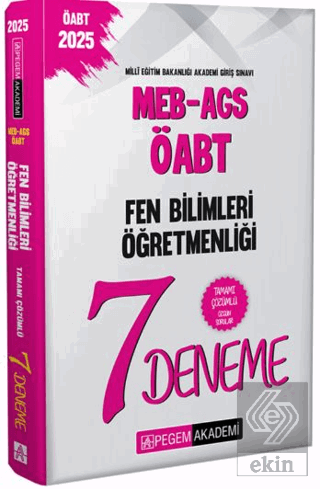2025 MEB-AGS-ÖABT Fen ve Teknoloji Öğretmenliği Tamamı Çözümlü 7 Denem