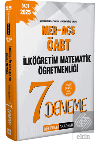 2025 MEB-AGS-ÖABT İlköğretim Matematik Öğretmenliği Tamamı Çözümlü 7 D