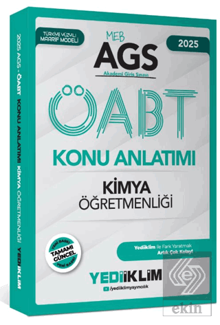 2025 MEB AGS ÖABT Kimya Öğretmenliği Konu Anlatımı