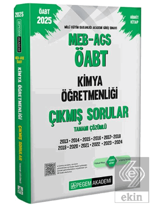 2025 MEB-AGS-ÖABT Kimya Öğretmenliği Tamamı Çözümlü Çıkmış Sorular