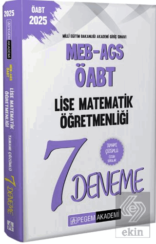 2025 MEB-AGS-ÖABT Lise Matematik Öğretmenliği Tamamı Çözümlü 7 Deneme